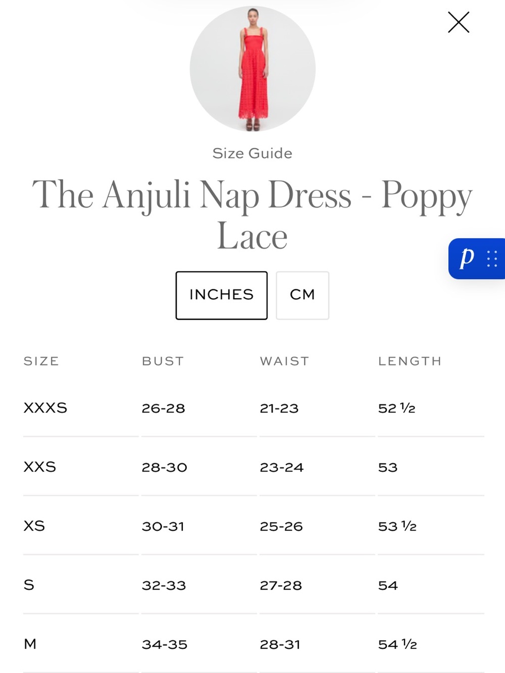 NEW Hill House Anjuli Nap dress. Poppy Lace. XS. NWT - Picture 7 of 9